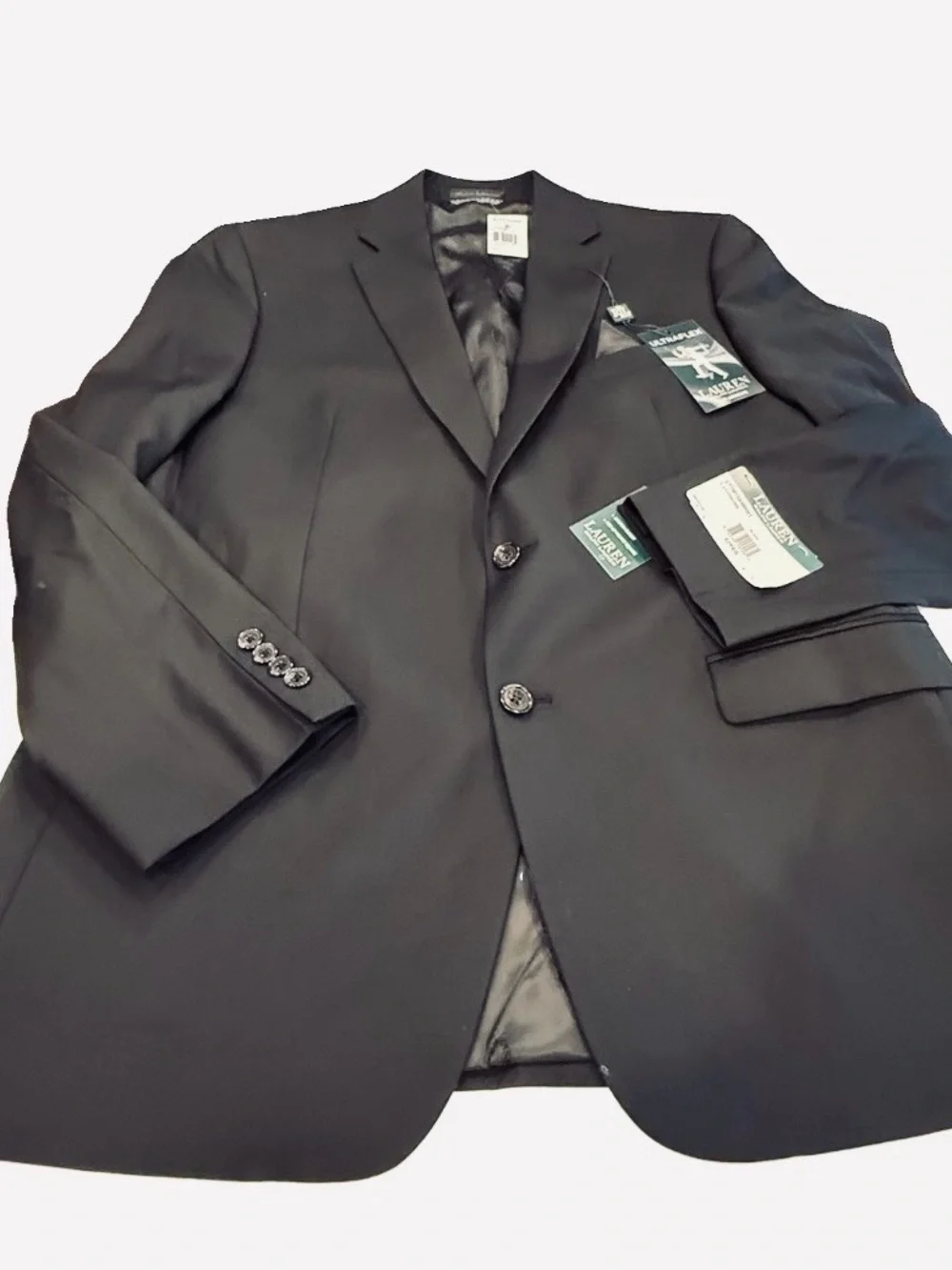Lauren Ralph Lauren Men’s Lattimore Black Blazer Ultra Flex Wool Blend 42R NWT